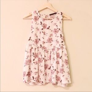 [Harlowe & Graham] Floral Peplum Top XS